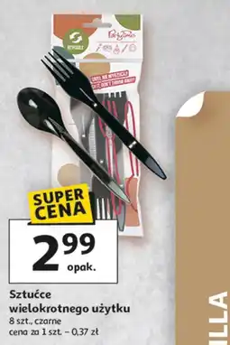 Auchan Sztućce wielokrotnego użytku PartyTime oferta