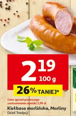 Auchan Kiełbasa morlińska, Morliny oferta