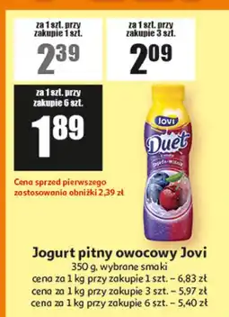Auchan Jogurt pitny owocowy Jovi oferta