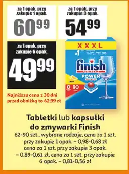 Auchan Tabletki lub kapsułki do zmywarki Finish oferta