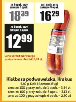 Auchan Kiełbasa podwawelska, Krakus oferta