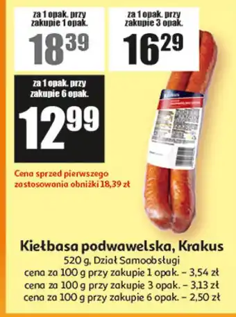 Auchan Kiełbasa podwawelska, Krakus oferta
