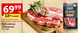 Auchan Stek wołowy z antrykotu bez kości oferta