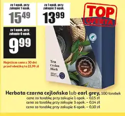Auchan Herbata czarna cejlońska lub earl grey oferta