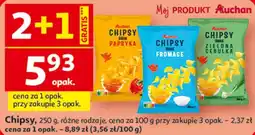Auchan Chipsy, 250 g, różne rodzaje oferta