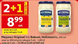 Auchan Majonez Original lub Babuni, Hellmann's oferta