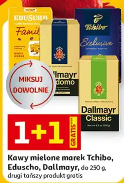 Auchan Kawy mielone marek Tchibo, Eduscho, Dallmayr, do oferta