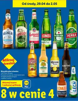 Lidl Wszystkie piwa w butelce oferta