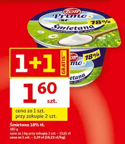 Auchan Śmietana 18% tł oferta