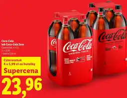 Lidl Coca-Cola lub Coca-Cola Zero Czterosztuk oferta