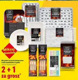 Lidl Wszystkie naczynia jednorazowe i tacki aluminiowe na grilla oferta