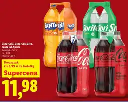 Lidl Coca-Cola, Coca-Cola Zero, Fanta lub Sprite oferta