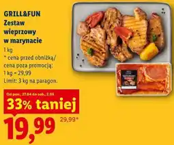 Lidl GRILL&FUN Zestaw wieprzowy w marynacie oferta