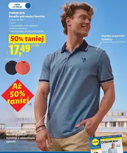 Lidl Koszulka polo męska z bawełną oferta