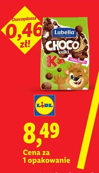 Lidl Płatki śniadaniowe Choco Kulki Lubella/Kubuś oferta