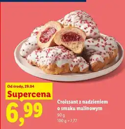 Lidl Croissant z nadzieniem o smaku malinowym oferta