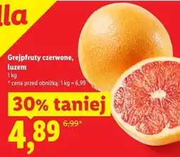 Lidl Grejpfruty czerwone, luzem oferta