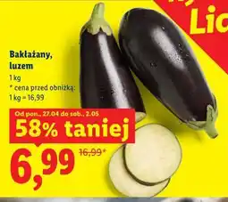 Lidl Bakłażany, luzem oferta