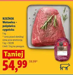 Lidl Wołowina - polędwica cygańska Rzeźnik oferta
