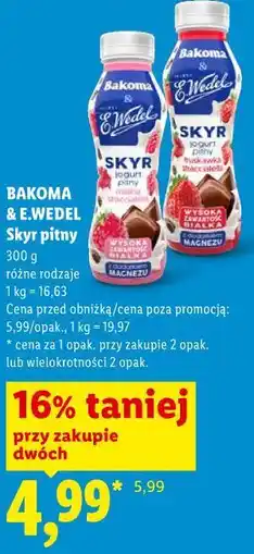 Lidl BAKOMA & E.WEDEL Skyr pitny oferta