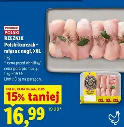 Lidl Polski kurczak - mięso z nogi, XXL Rzeźnik oferta