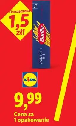 Lidl Makaron spaghetti Barilla oferta