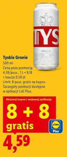 Lidl Tyskie Gronie oferta