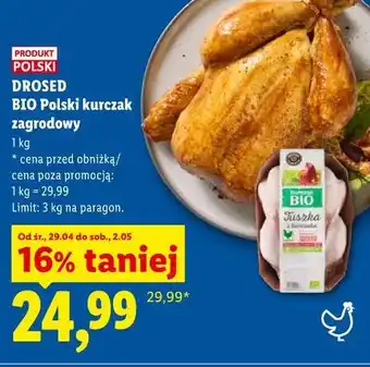 Lidl DROSED BIO Polski kurczak zagrodowy oferta