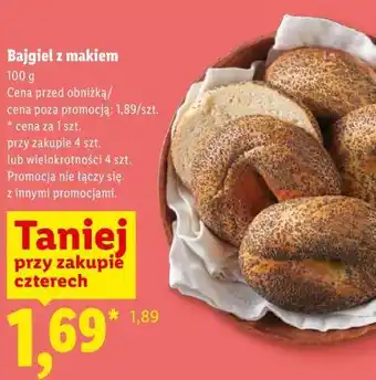 Lidl Bajgiel z makiem oferta
