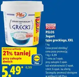 Lidl PILOS Jogurt typu greckiego, XXL oferta