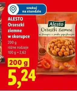 Lidl Orzeszki ziemne w skorupce ALESTO oferta