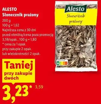 Lidl Słonecznik prażony ALESTO oferta