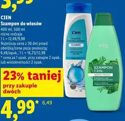 Lidl CIEN Szampon do włosów 400 ml, 500 ml oferta