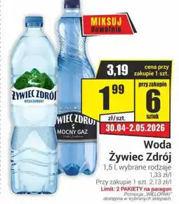 Delikatesy Sezam Woda Żywiec Zdrój oferta
