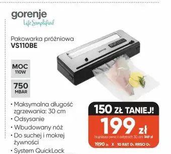 Pakowarka próżniowa Gorenje