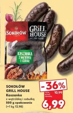 Kaufland Kaszanka z wątróbką i cebulką Sokołów Grill House oferta