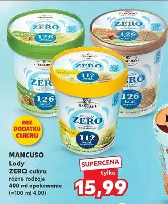 Lody ZERO cukru Mancuso