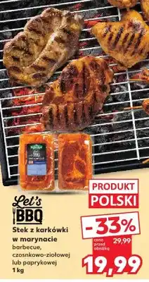 Kaufland Stek z karkówki w marynacie barbecue Let's BBQ oferta