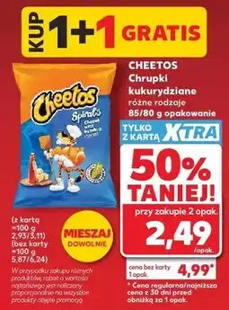 Kaufland Chrupki kukurydziane Cheetos Spirals oferta