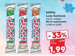 Kaufland Lody Świderek Koral oferta