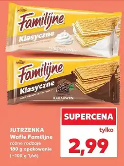 Kaufland Wafle Familijne Klasyczne śmietankowe Jutrzenka oferta