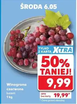 Kaufland Winogrona czerwone luzem oferta