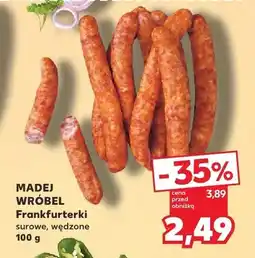 Kaufland Frankfurterki surowe wędzone Madej Wróbel oferta