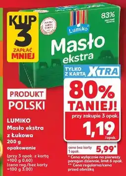Kaufland Masło ekstra z Łukowa Lumiko oferta