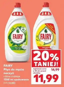 Kaufland Płyn do mycia naczyń Fairy Extra cytryna oferta