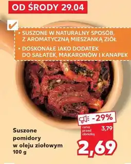 Kaufland Suszone pomidory w oleju ziołowym oferta