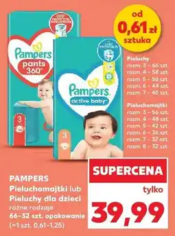 Kaufland Pieluchy Pampers Pants 360 oferta