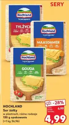 Kaufland Ser żółty w plastrach Gouda Hochland oferta