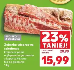 Kaufland Żeberka wieprzowe schabowe krojone w paski oferta
