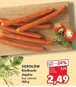 Kaufland Kiełbaski śląskie bez osłonki Sokołów oferta